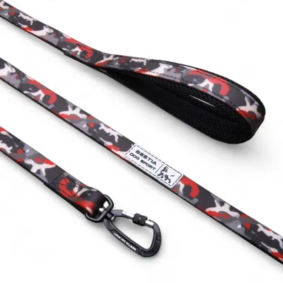 Bestia Dog Sport - Laisse tactique Camouflage Rouge Bestia Dog Sport - Laisse tactique Camouflage Rouge