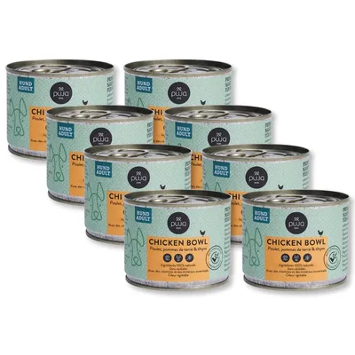 PUJA Premium nourriture humide pour chiens avec poulet et légumes PUJA Premium nourriture humide pour chiens avec poulet et légumes