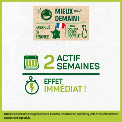 HOPI Lotion Anti Puces sans rinçage - Pratique et Longue Tenue