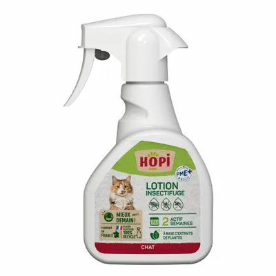 HOPI Lotion Anti Puces sans rinçage - Pratique et Longue Tenue