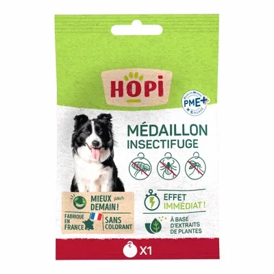 HOPI Médaillon insectifuge pour Chat&Chien - Pratique et Facile à’utiliser