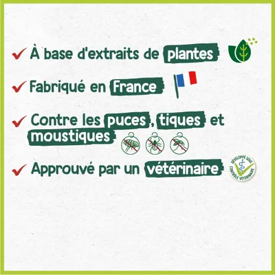 HOPI Médaillon insectifuge pour Chat&Chien - Pratique et Facile à’utiliser