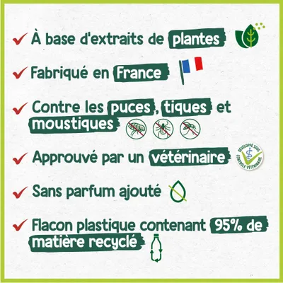 HOPI Shampooing Démêlant Anti Puces Chat&Chien - Efficace et Pratique