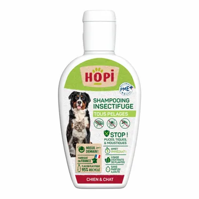 HOPI Shampooing Tous Pelages Anti Puces - Efficace et Pratique HOPI Shampooing Tous Pelages Anti Puces - Efficace et Pratique
