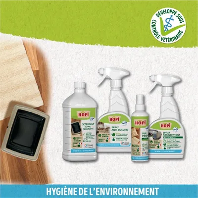 HOPI Détergent Sans Allergènes - Nettoie les Surfaces&Accessoires animaux