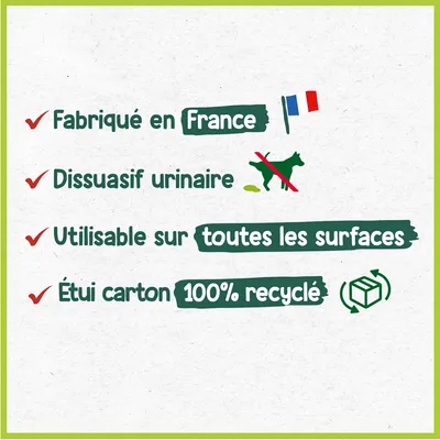 HOPI Repulsif Extérieur (x2) - Favorise l’éducation des Chatons et Chiots