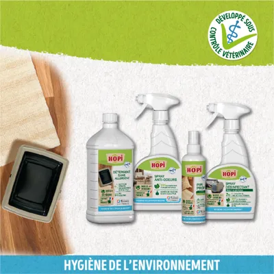 HOPI Détergent Urinaire Chat&Chien - Nettoie et Neutralise Les odeurs
