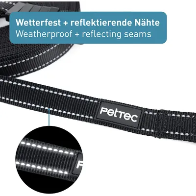PetTec Laisses de traîne en néoprène et nylon