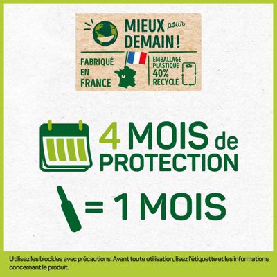 HOPI Pipettes Anti Puces Chien Entre 10 et 20 kg - 4 Mois de Protection