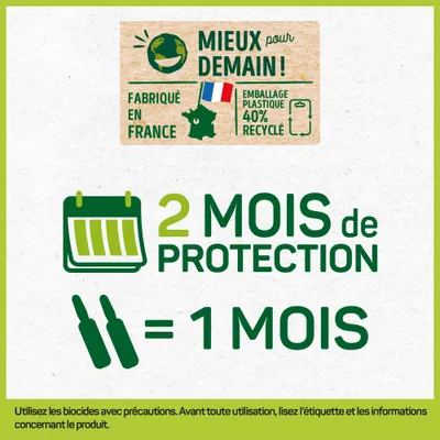 HOPI Pipettes Anti Puces Chien Plus de 20 kg - 4 Mois de Protection