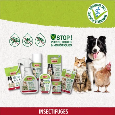HOPI Pipettes Anti Puces Chien Plus de 20 kg - 4 Mois de Protection HOPI Pipettes Anti Puces Chien Plus de 20 kg - 4 Mois de Protection