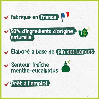 HOPI Spray Anti Odeur Animaux Domestiques-Convient à tous types de supports