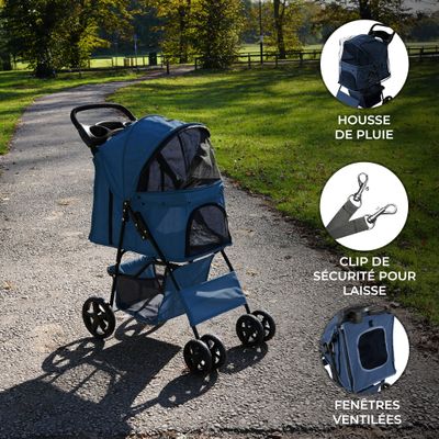 Monster Shop Poussette pour Animal de Compagnie