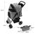 Monstershop Poussette pour Animal de Compagnie et Sac Caddy – Gris tissé