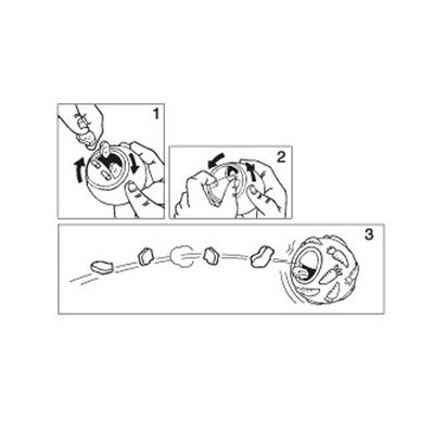 Balle distributrice de friandises pour chats  ø 7.5 cm,