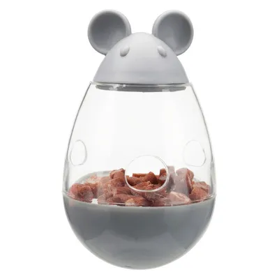 Trixie - un distributeur a friandise de 9 cm pour chat en forme de souris c