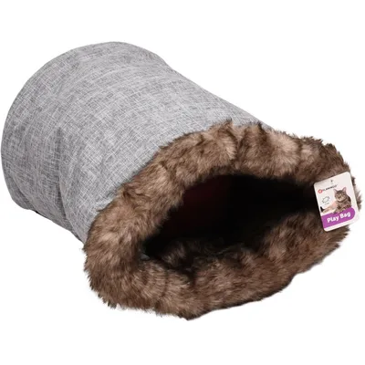 Flamingo - Sac de jeu Amadeo 55 x 35 cm couleur gris brun pour chat Flamingo - Sac de jeu Amadeo 55 x 35 cm couleur gris brun pour chat