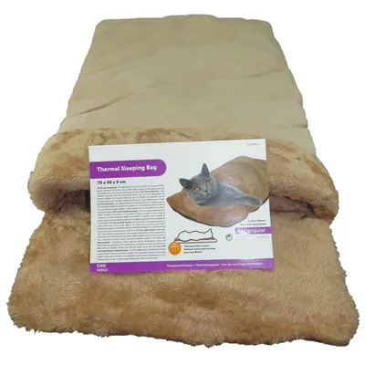 animallparadise - panier de couchage thermique 70 x 40 x 9 cm pour chat