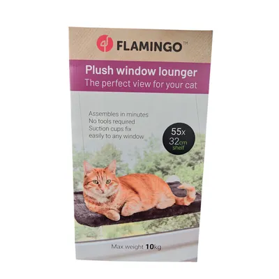 Flamingo - Lit Hamac pour chat pour grande fenêtre vitre minimum 60 cm