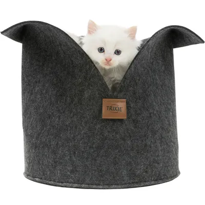 Lit pour Animaux de Compagnie Rond Feutre Panier Couchage 30/40 cm