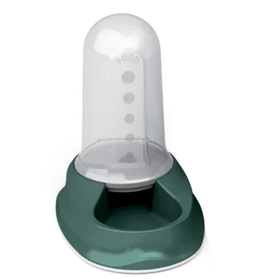 Stefanplast - Distributeur mixte 800 ml eau ou croquettes vert antidérapant