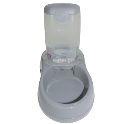 Stefanplast - Distributeur de croquettes 1.5 kg, gris en plastique, pour ch