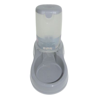 Stefanplast - Distributeur de croquettes 3.5 kg, gris en plastique, pour ch