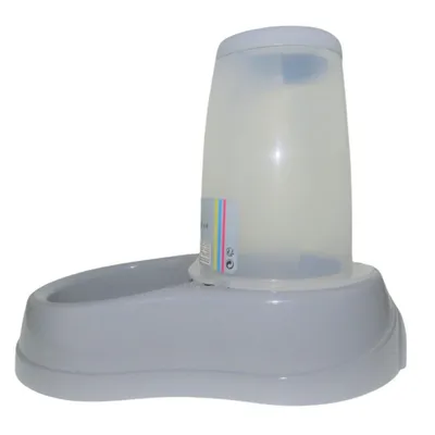 Stefanplast - Distributeur de croquettes 3.5 kg, gris en plastique, pour ch