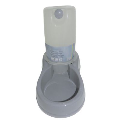 Distributeur d'eau 3.5 litres, gris en plastique, pour chien ou chat