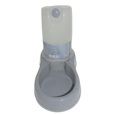 Distributeur d'eau 3.5 litres, gris en plastique, pour chien ou chat