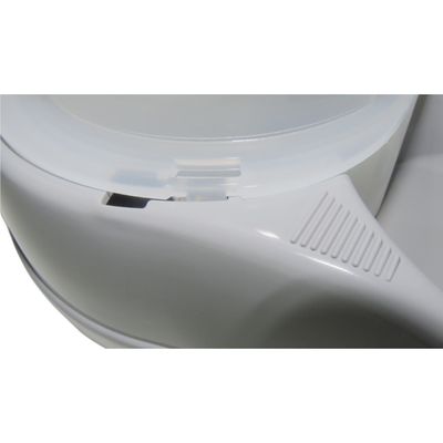 Distributeur d'eau 3.5 litres, gris en plastique, pour chien ou chat