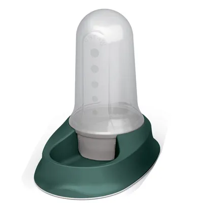 Stefanplast - Distributeur mixte 3.5 litres eau ou croquettes vert antidéra