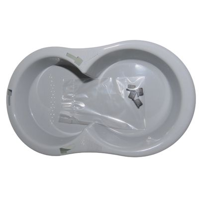 Distributeur de croquettes 6.5 kg gris en plastique pour chien