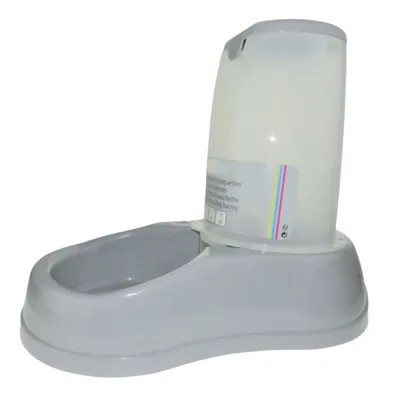 Stefanplast - Distributeur de croquettes 6.5 kg gris en plastique pour chie