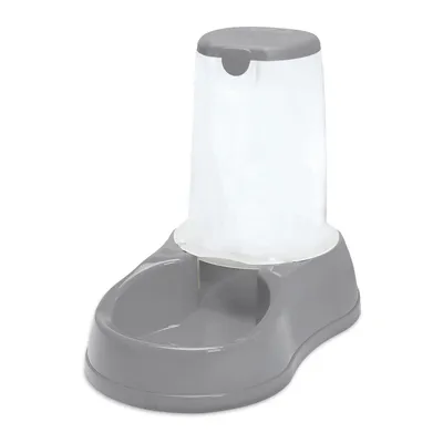 Stefanplast - Distributeur de croquettes 6.5 kg gris en plastique pour chie