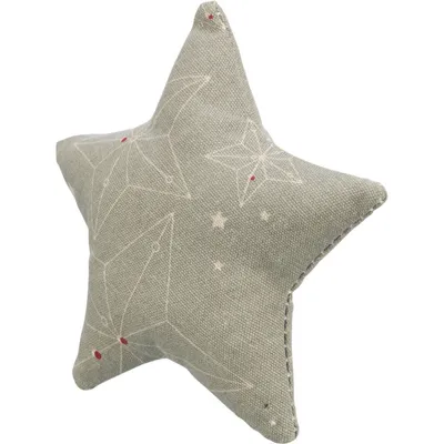 Coussin étoile noël à la catnip 10 cm x 3 cm jouet pour chat