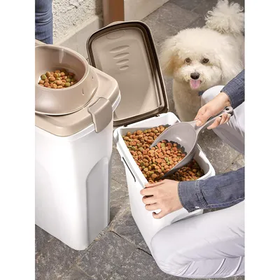Stefanplast - Boite à croquettes en plastique hermétique de 40 litres.