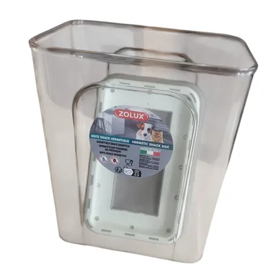 Boite à friandises hermétique taupe 2.2 litres pour chien ou chat