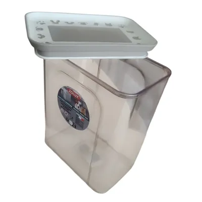 Boite à friandises hermétique taupe 2.2 litres pour chien ou chat
