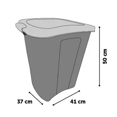 Flamingo - Boite à croquettes 38 Litres nourriture pour chien, avec une pel Flamingo - Boite à croquettes 38 Litres nourriture pour chien, avec une pel