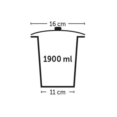 Boite à friandises, Kena avec couvercle ø16 cm 1.9 Litres pour chien