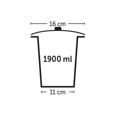 Flamingo - Boite à friandises, Kena avec couvercle ø16 cm 1.9 Litres pour c