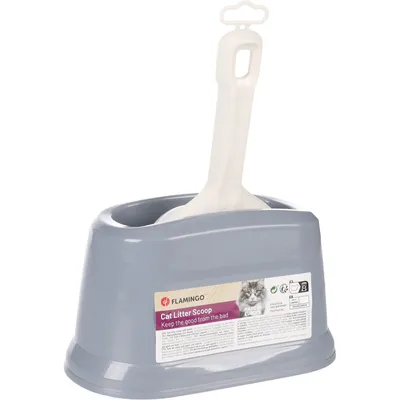 Flamingo - Support et Pelle à litière pour chat