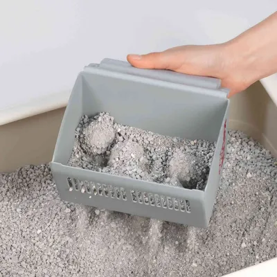 Trixie - Pelle à litière aggloméré. 6 en 1KeDDii scoop.  grise.  pour chat.