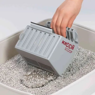 Trixie - Pelle à litière aggloméré. 6 en 1KeDDii scoop.  grise.  pour chat.