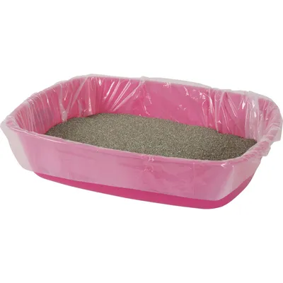 12 Sacs de protection pour bac à litière 46 x 30 cm pour chat