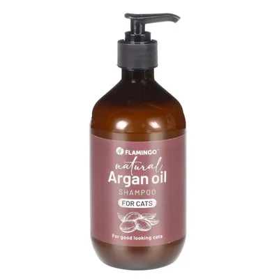 Flamingo - Shampoing Nature a l'huile d'argan 500 ml pour chat