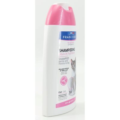 Shampooing doux et hydratant pour chat au D-panthénol, pH neutre, flacon 25
