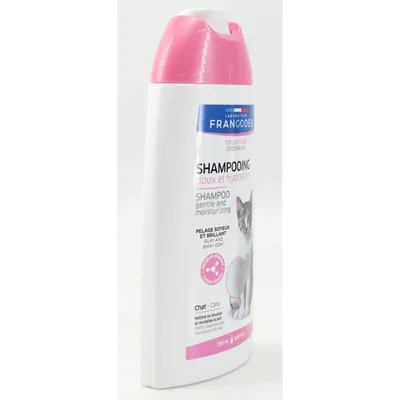 Shampooing doux et hydratant pour chat au D-panthénol, pH neutre, flacon 25