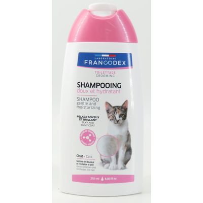 Shampooing doux et hydratant pour chat au D-panthénol, pH neutre, flacon 25